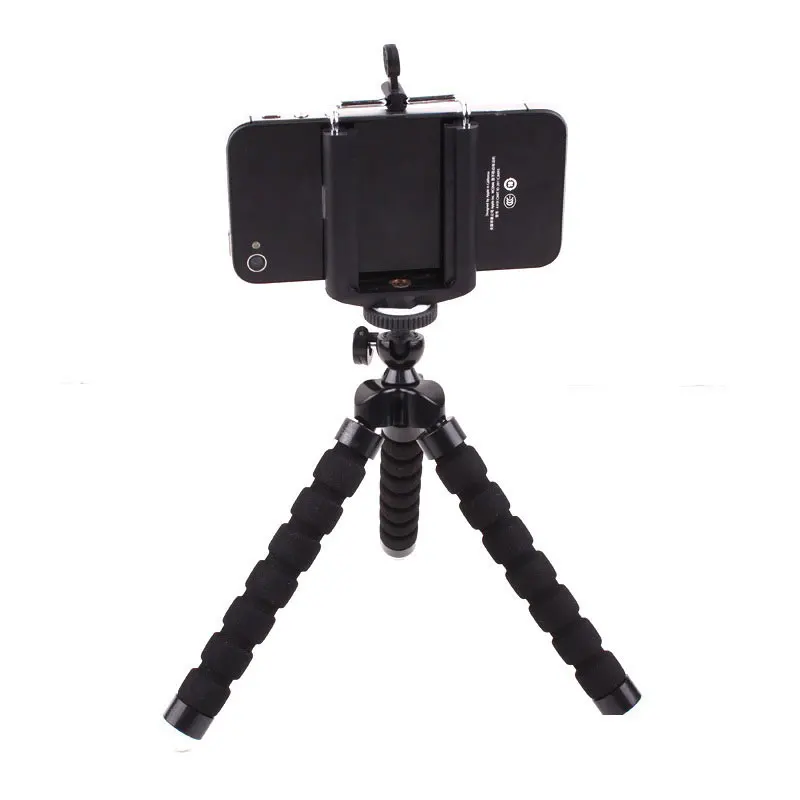Lensoul Мини Гибкий губчатый штатив Осьминог для iPhone Xiaomi смартфон Штатив для Gopro камера аксессуар с зажимом для телефона