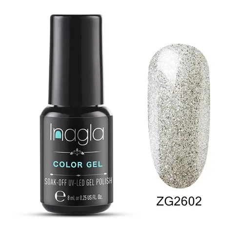 ZG2602 Inagla 8 мл Сияющий Блеск Bling Pearl paint Гель-лак для нейл-арта замачиваемый УФ светодиодный Гель-лак для ногтей маникюрный лак - Цвет: ZG2602