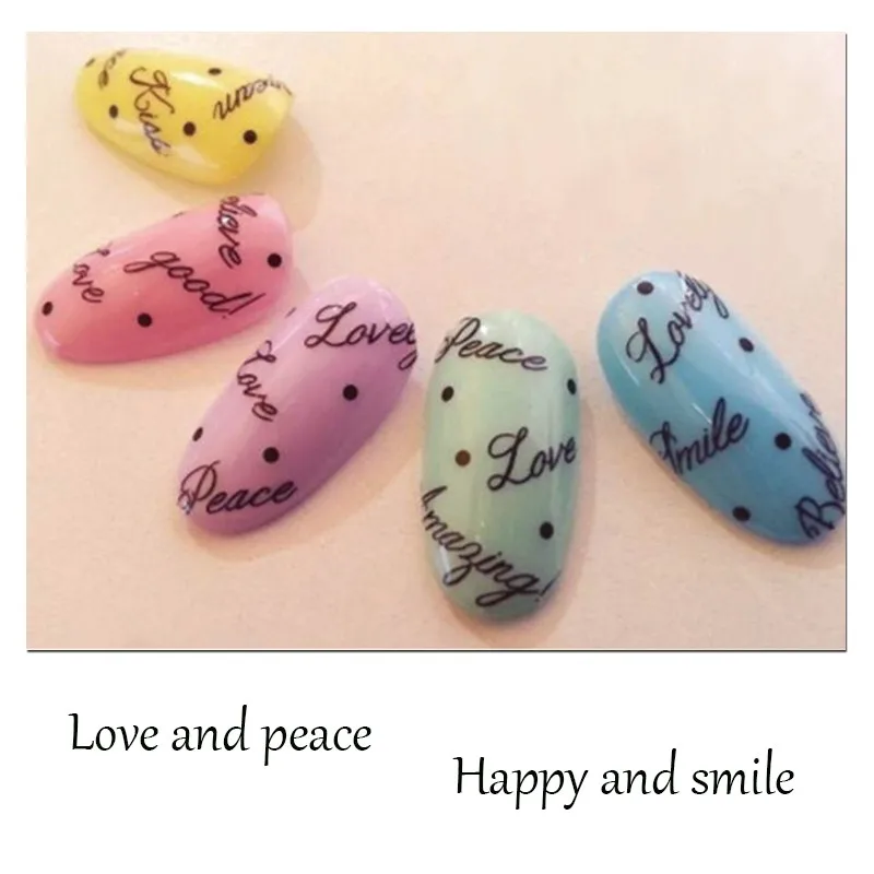 Наклейки для дизайна ногтей с черно-белыми цифрами 3 шт. | Красота и здоровье