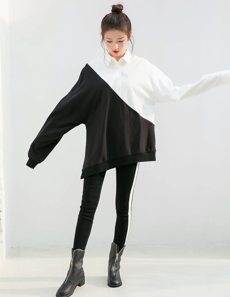Толстовка TWOTWINSTYLE с длинным рукавом большого размера|shirt sweatshirt|sweatshirt womenfemale sweatshirt |