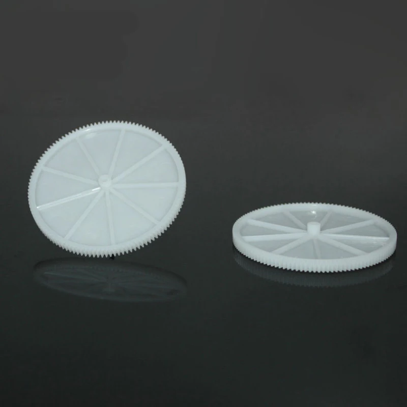 

yuanmbm 4/40pcs 120 teeth/0.5M plastic single-gear 2mm hole/rc car robot ship DIY Toy/Technology production parts 802A