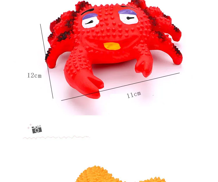 Игрушки для собак, кошек, домашних животных, пищалки, игрушки, латекс, краб, морская звезда, жевательные игрушки для щенков, собак, крабов, пауков, морская звезда, товары