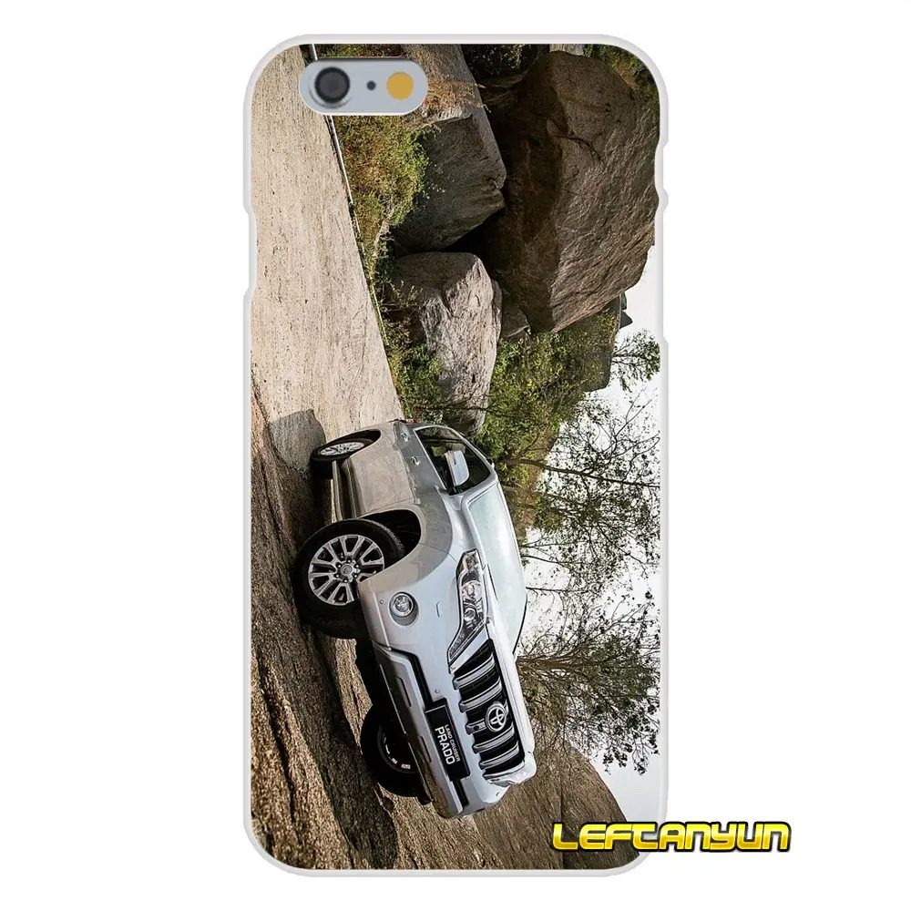 Аксессуары чехлы для телефонов роскошный популярный автомобиль toyota PRADO iPhone X 4 4S 5