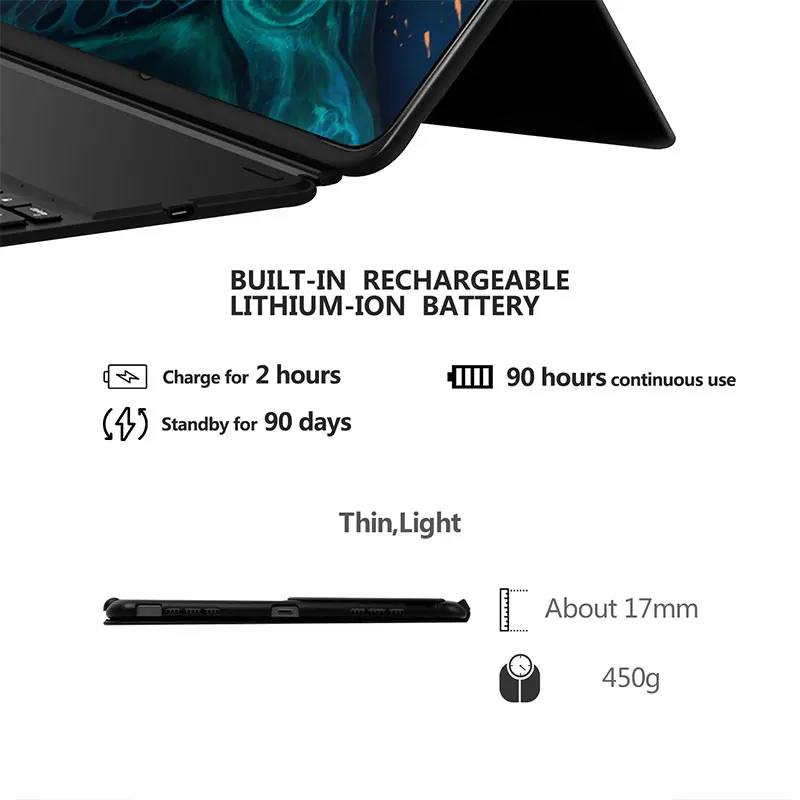 Чехол для клавиатуры CHINFAI iPad Pro 11 2018 чехол из искусственной кожи с магнитной