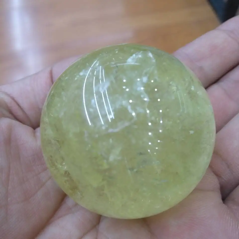 

40mm CITRINE Crystal Ball Polished Quartz Stone Sphere Healing