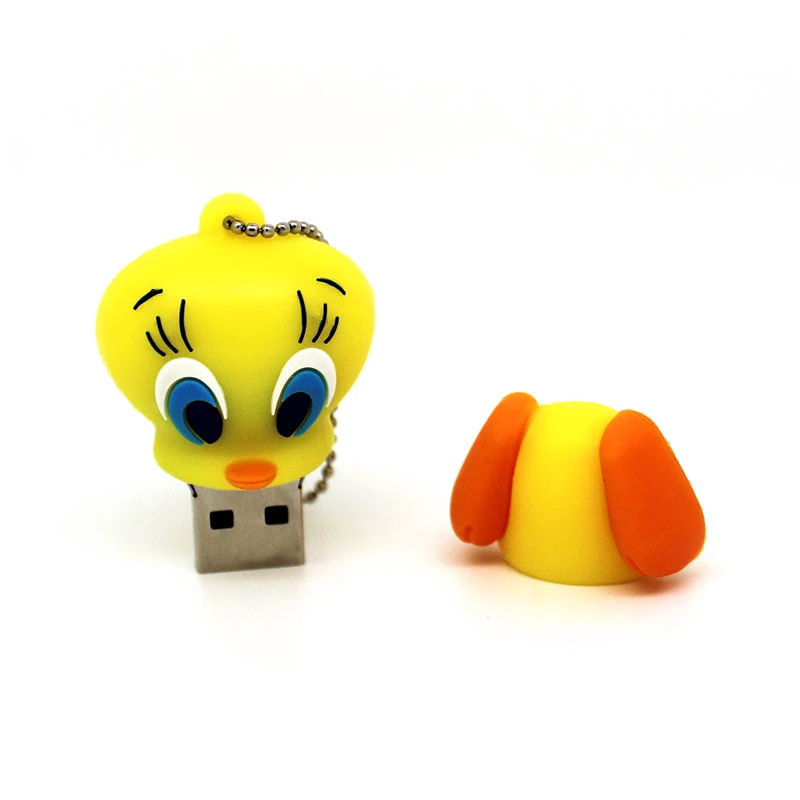 USB флеш накопитель с мультяшным утенком 64 ГБ 32 16 8 4 Гб|USB флэш-накопители| |