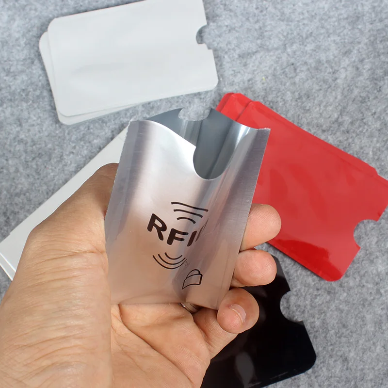 5 шт. цветной Анти Rfid кошелек блокирующий считыватель Блокировка банк держатель