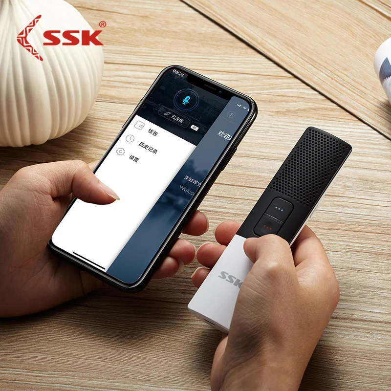 SSK Bluetooth Smart Language Translator двухсторонний перевод в реальном времени 80 + языковой для