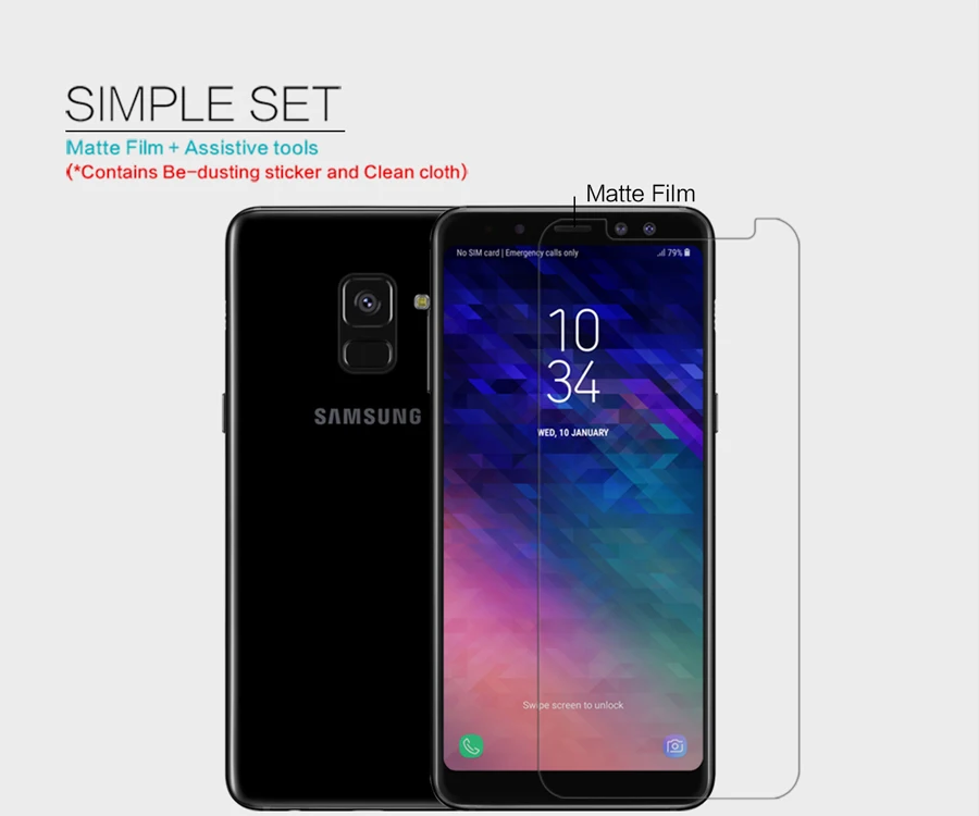 2 шт./лот для samsung Galaxy A5 a530f NILLKIN Супер прозрачная защитная пленка против отпечатков пальцев или матовая защитная пленка для экрана A8