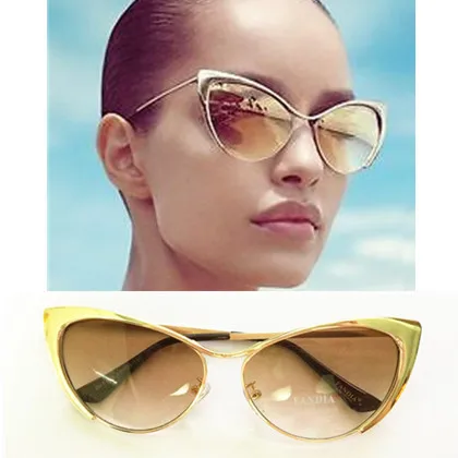 Новые металлические супер милые дизайнерские модные солнцезащитные очки для