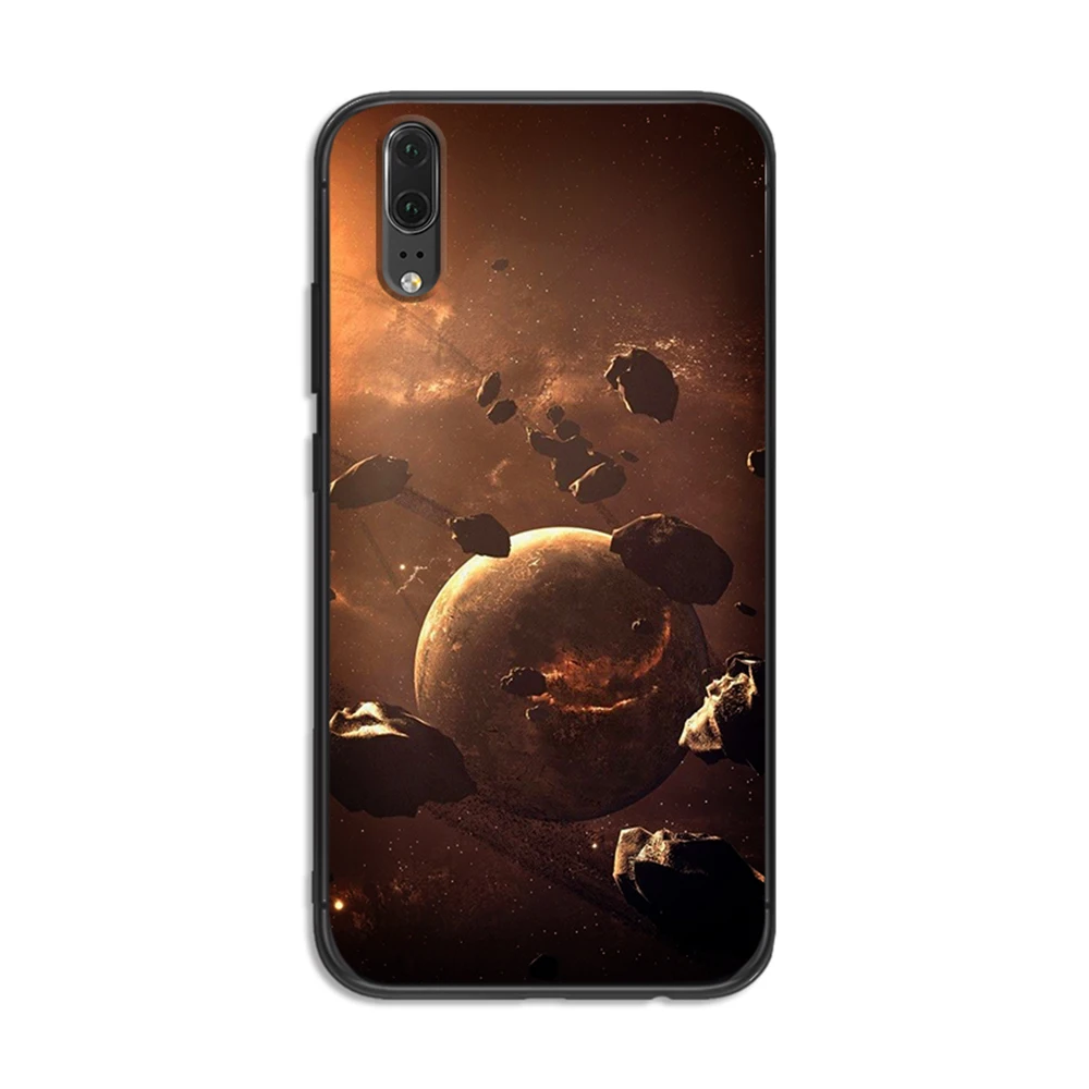 Abstract art of space soft phone for Huawei P8 P9 P10 P20 P30 Lite Pro P Smart 2016 2019 TPU Soft Silicone | Мобильные телефоны и