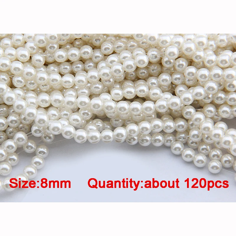 4/6/8/10/12/14/16/18/20 мм 1 упак. свободные пространства одежды бисер DIY Pearl ABS круглые