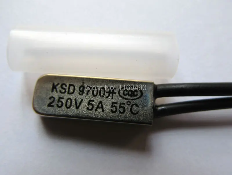 10 шт./упак. KSD9700 NO (нормально открытый) 55 градусный терморегулятор температуры
