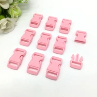 10 pcs 3810mm pink colorful curved side release buckle clasps for paracord bracelet backpacks clothes bags parts 08