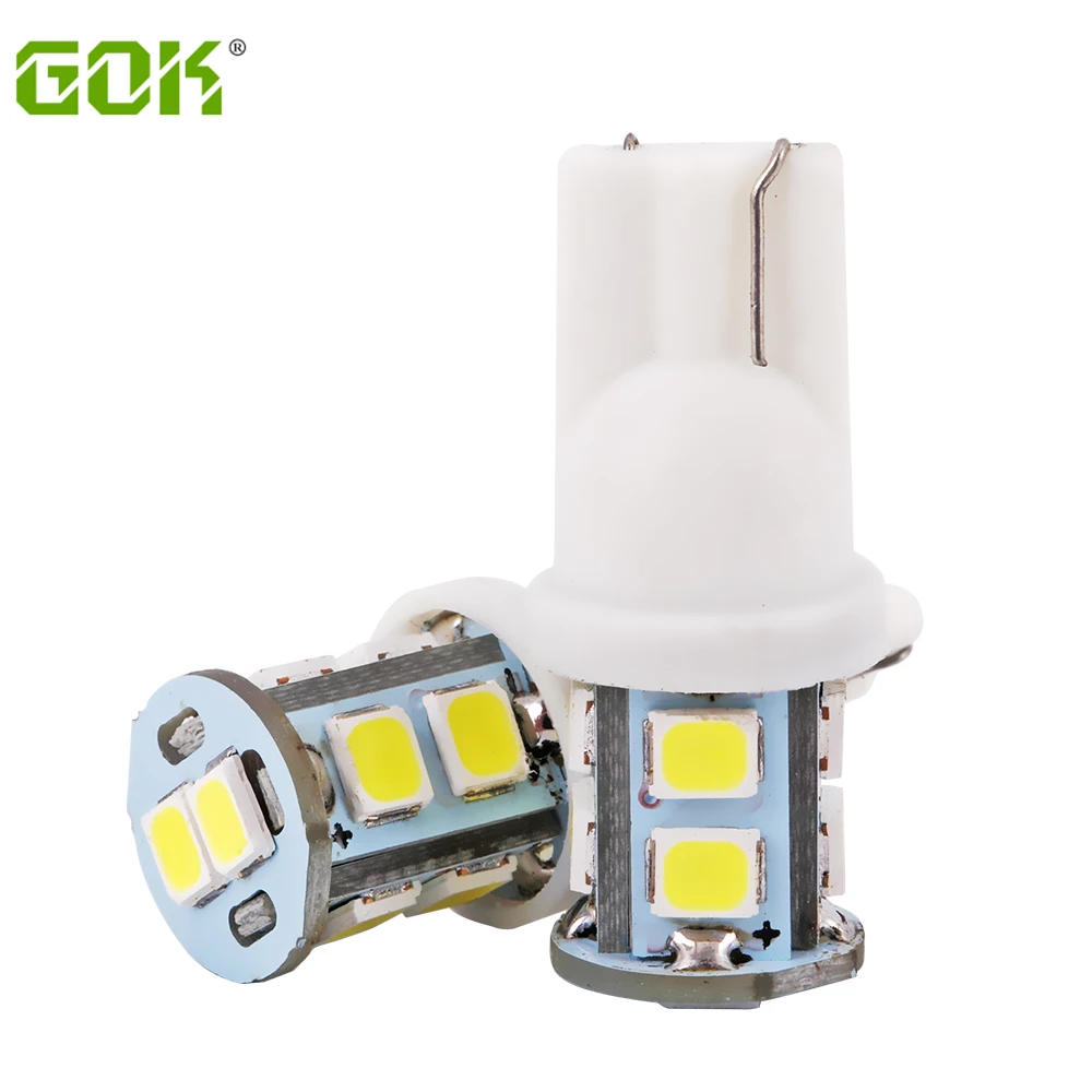 

100 шт., автомобисветодиодный светодиодные лампы T10 10SMD 2835, белые светодиодные лампы W5W 12 В, яркие фонари, высокая мощность, парковочная CAN-шина, ...