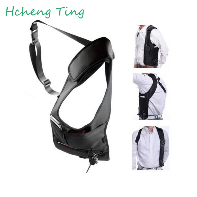 Мужская кобура безопасности ремень рюкзак подмышек плечо Сумка для телефона