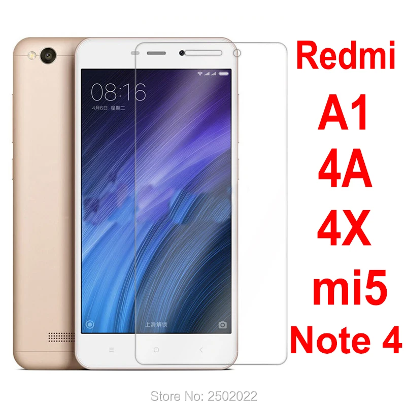 Защитное стекло для xiaomi redmi 4a на Ksiomi red mi 4x защитное xiomi xiami xaomi A1 Note 4 mi5 защитная