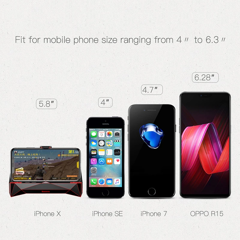 Baseus держатель для игрового телефона для iPhone XS MAX X samsung S10 S9 мобильный телефон охладитель радиатор охлаждения игровой контроллер ручка держатель