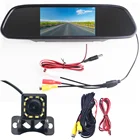 ПЗС-матрица ночного видения 12 камера заднего вида со светодиодной подсветкой с 5-дюймовым TFT-монитором для парковки для opel astra h Corsa B D E