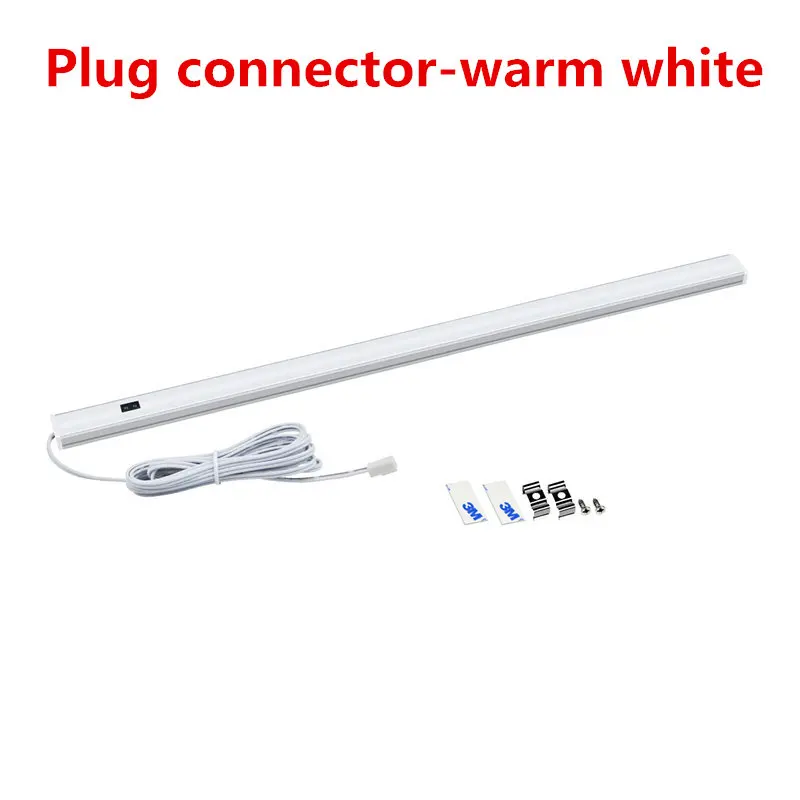 WW-Plug connector 12V ручная развертка движения Сенсор светодиодный шкаф светильник 110V 220V EU адаптер для розеток американского стандарта ручной волны светодиодный бар светильник Кухня Спальня шкаф лампы - Цвет: WW-Plug connector