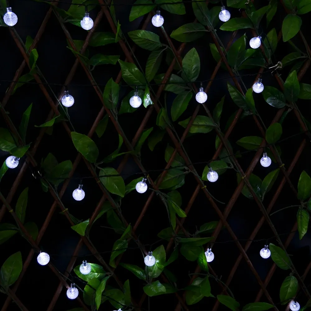 Праздничные светодиодный гирлянды на солнечной батарее гирлянда с 30