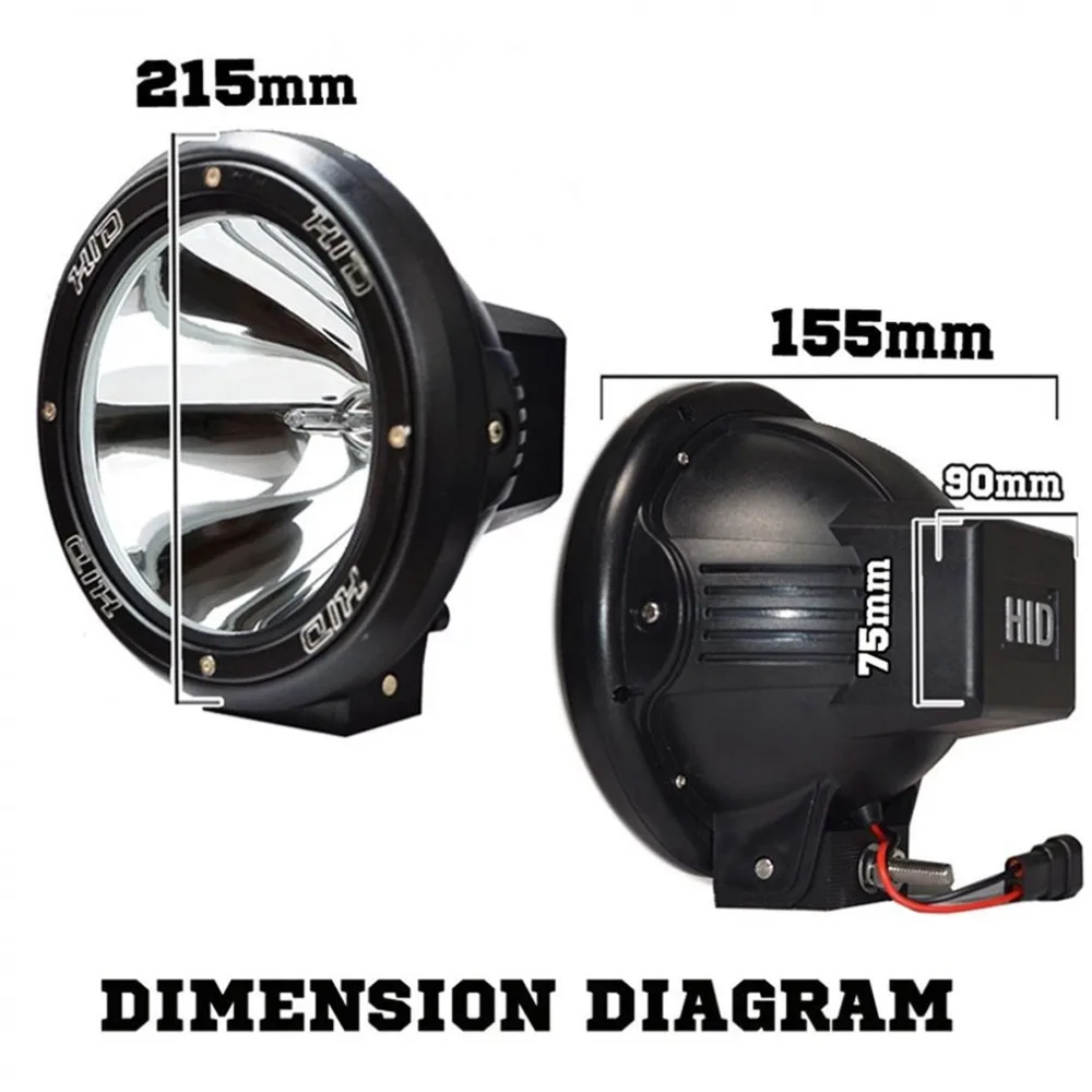 1 пара " дюймов 12V 100W HID дальнего света ксенон Прожекторы для бездорожья охота и рыбалка кемпинг работы точечные светильники