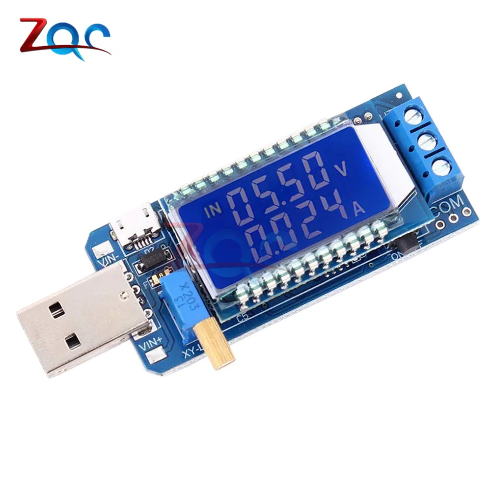 USB повышающий понижающий модуль питания DC 5 В до 3 В/9 В/12 с ЖК дисплеем Регулируемый
