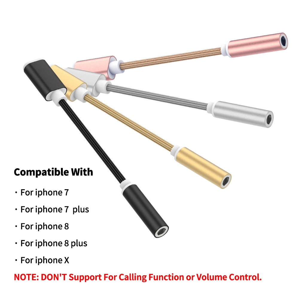 ACCGUYS Earphones Headphone 3.5mm Jack Audio Cable Adapter For iPhone 7 8 Plus/iPhone x xs max Aux Connector Cord | Мобильные