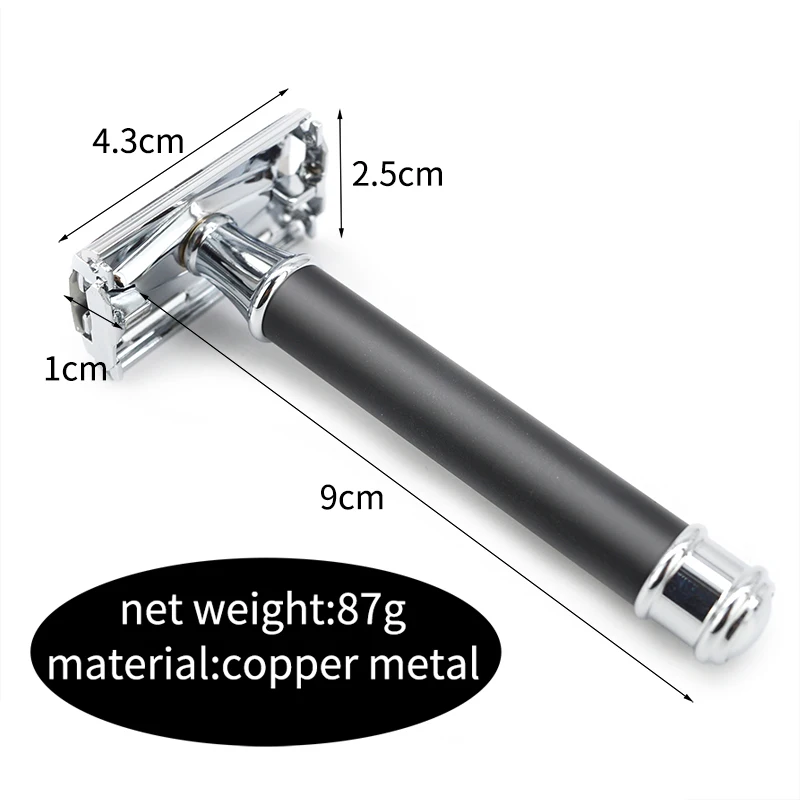 Классическая бритва dscosmetic с двойными лезвиями безопасная Мужская для бритья |