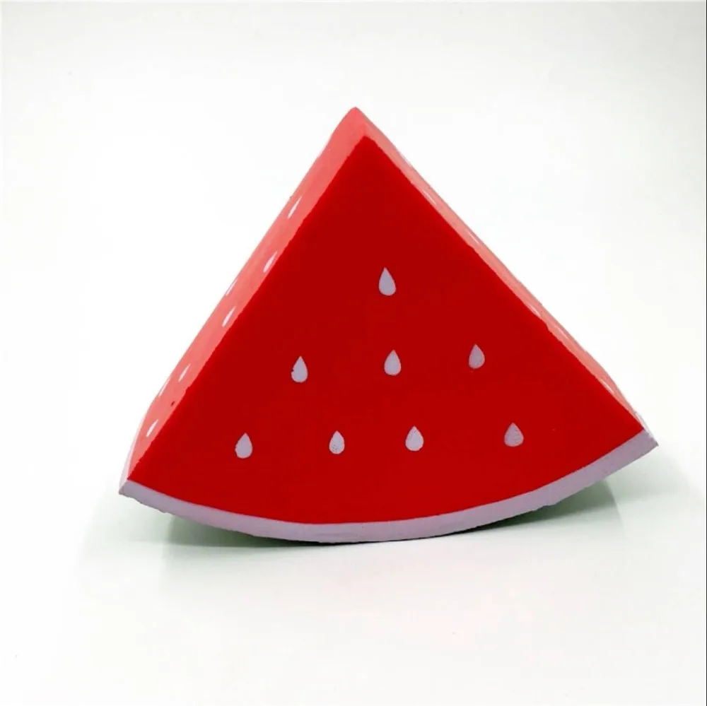 Triangular Watermelon Jumbo Squishy Toys Cartoon Slow Rising Stress Relief Soft Toy Anti-stress Adult Squishi Squeeze Gift | Игрушки и