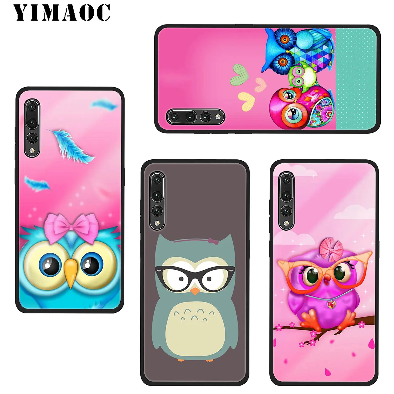 Мягкий силиконовый чехол YIMAOC для телефона Huawei P20 Pro P10 P9 P8 Lite Mini 2017 P Smart Z 2019 черный