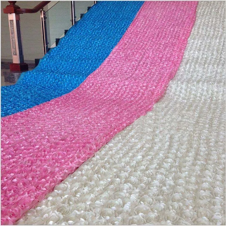 Атласная трехмерная розетка для сцены украшение дорожной дорожки свадебной