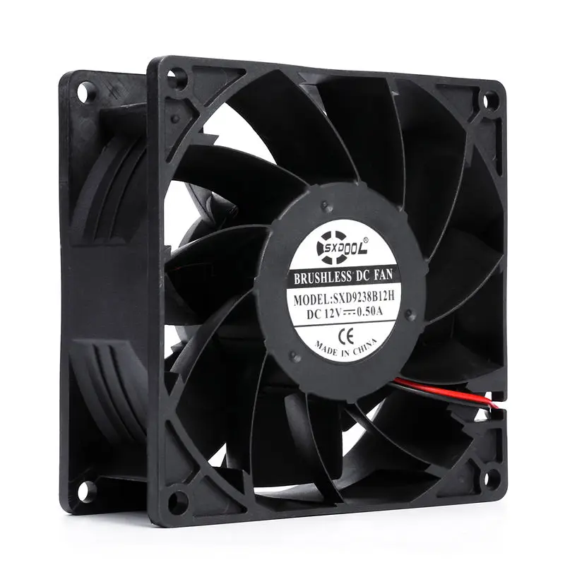 Новый SXDOOL SXD9238B12H 92 мм 92*92*38 постоянный ток 12 в 4000 А об/мин куб/мин осевой вентилятор