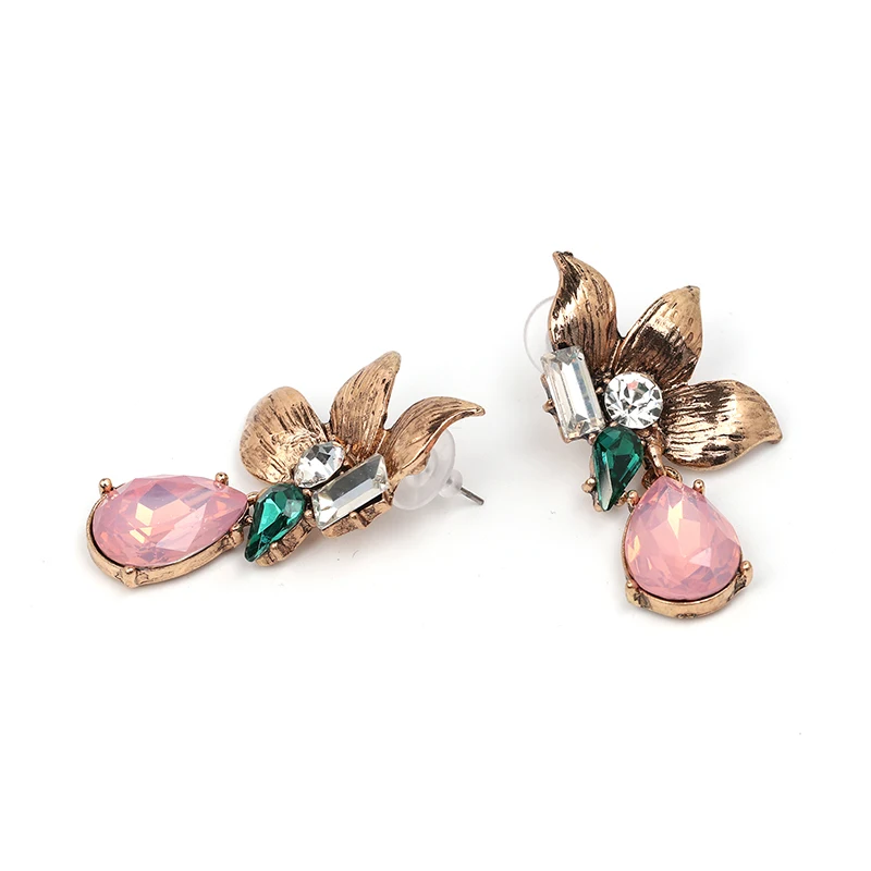 Vintage Rhinestone Earrings 2019 New Design Women Statement Drop Dangle Fashion Jewelry wholesale Brincos | Украшения и