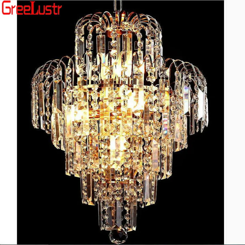 Подвесная люстра k9 светодиодная золотая 85 260 в|k9 crystal chandelier|crystal chandelierluster |