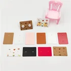 Печатный и пустой бумажный картон для женщин, серьги-гвоздики, ювелирные аксессуары, витрина, упаковочные карты 100 шт.лот, 3,5X2,5 см