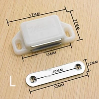 1pcs sl new cabinet door suction suction door hardware accessories white base single magnetic catch with screws