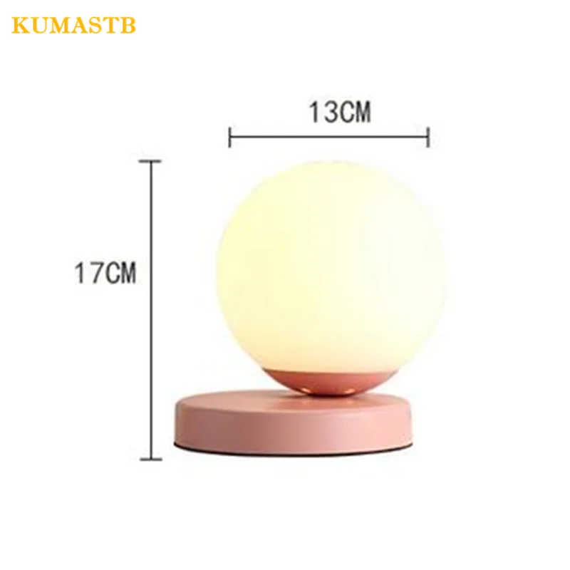 Креативные светодиодсветодиодный настольные лампы из молочного белого стекла