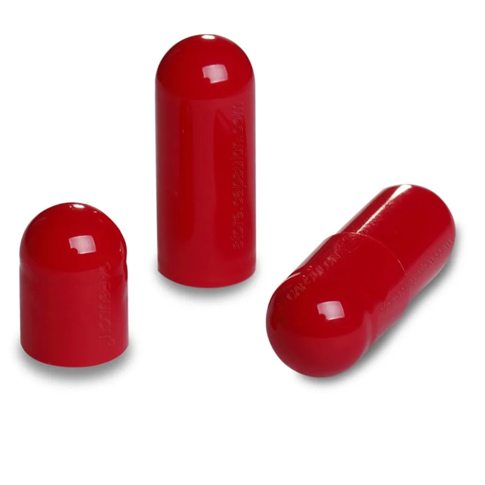 

(10,000pcs/pack) Red 0# Empty Gelatin Capsule,Medicine Capsule,Separated or Joined capsule