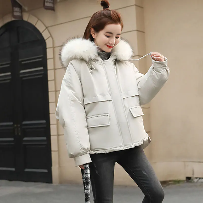 Купить женские ветровки Goosuny Goosuny Damen Winter Jacke Lange Einfarbig Dicke