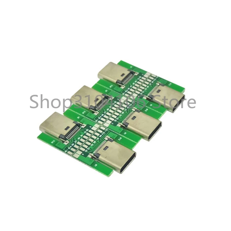 Сделай сам 24pin USB 3 1 Тип C штекер и гнездо разъем типа SMT с печатной платой|plug type|usb