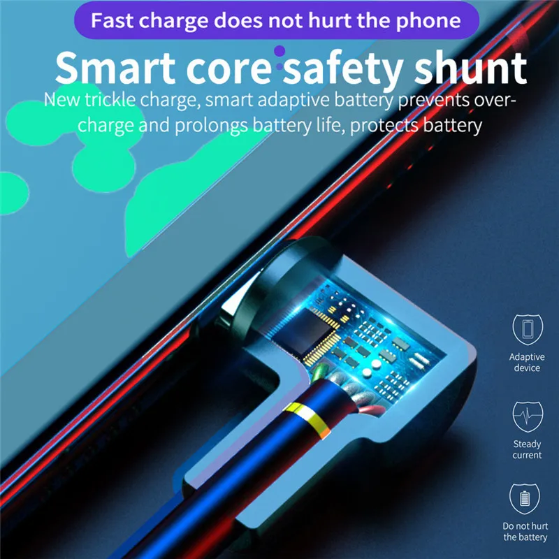 5A usb type-C кабель 1 м 2 м 3 м круглая головка 90 градусов быстрая зарядка кабель type-C для Xiaomi huawei P30 P20 mate 20 Pro