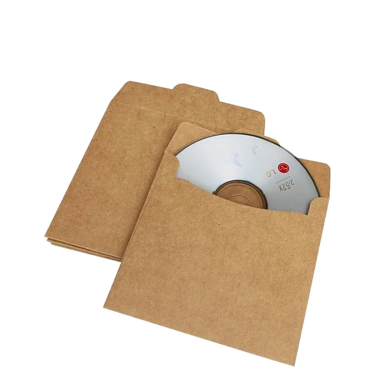 5 шт крафт CD конверты сумка Канцтовары подарочные карты диски DVD почтовые Фото