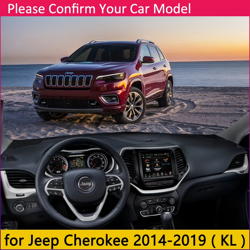 Для Jeep Cherokee KL 2014 2015 2016 2017 2018 2019 анти скольжения мат коврик на приборную панель Зонт