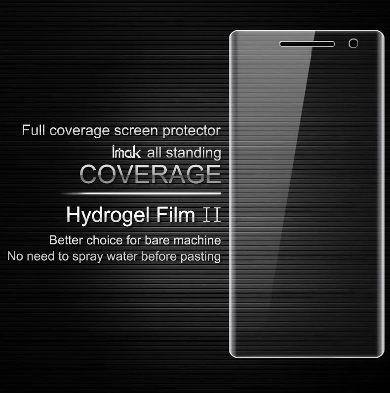 IMAK Для Nokia 8 Sirocco защита экрана полное покрытие гидрогель II Защитная пленка для Nokia 8 Sirocco не стекло