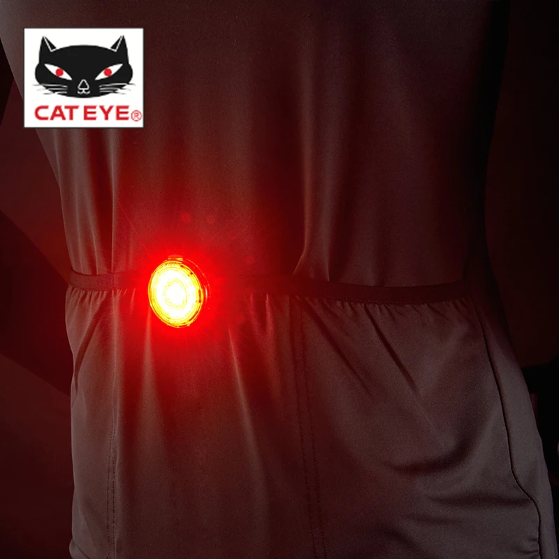 CATEYE велосипедный USB Перезаряжаемый задний светильник, пригодный для носки, велосипедный безопасный задний светильник, подседельный штырь, водонепроницаемый предупреждающий фонарь, пригодный для носки X SL-WA100