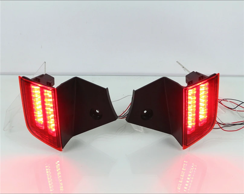 1 комплект светодиодный DRL задний бампер задний сигнальный светильник+ тормозной светильник s 2 шт. для Mitsubishi Pajero Sport отражатель
