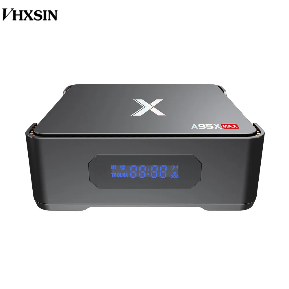 VHXSIN 2 шт./лот A95X MAX новейший Full HD 4Ks905 X2 4 ГБ ОЗУ 64 Гб ПЗУ ТВ приставка android 8. 0 4k