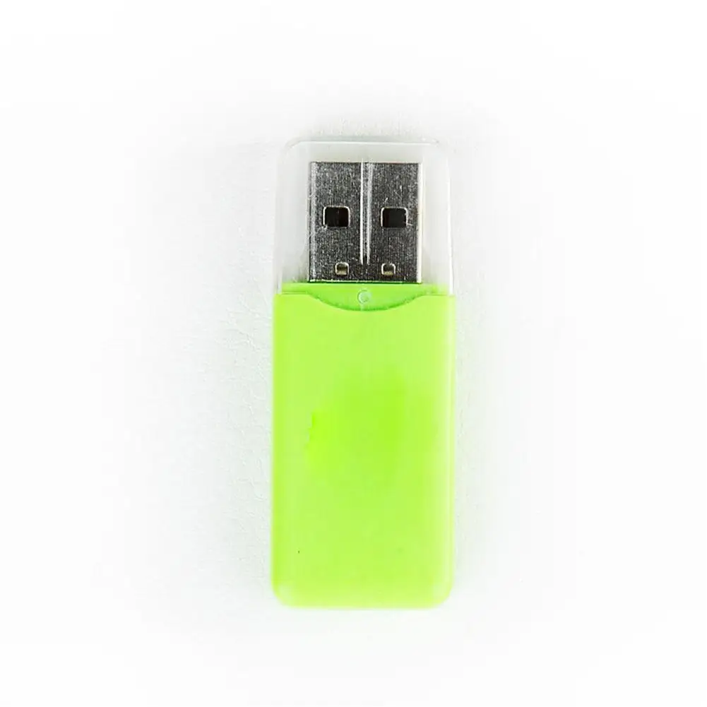 Зеленый Крутой карамельный цвет USB ридер FDUK TF кард-ридер высокая скорость 2,0 гарантированное качество мини-кард-ридер - Цвет: Зеленый