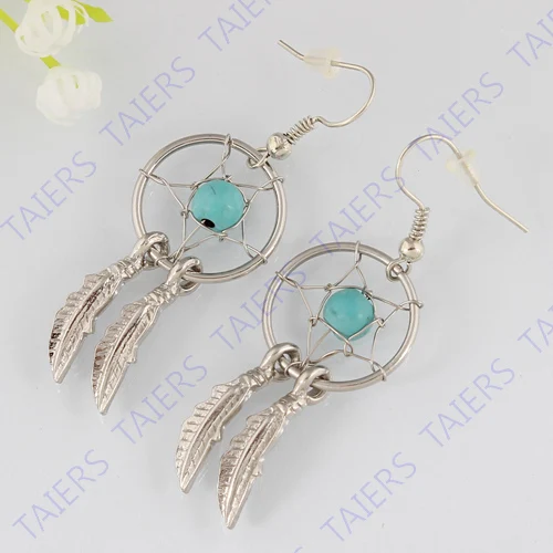 Серьга гвоздик для пирсинга Ловец снов пять цветов серьги ювелирные изделия